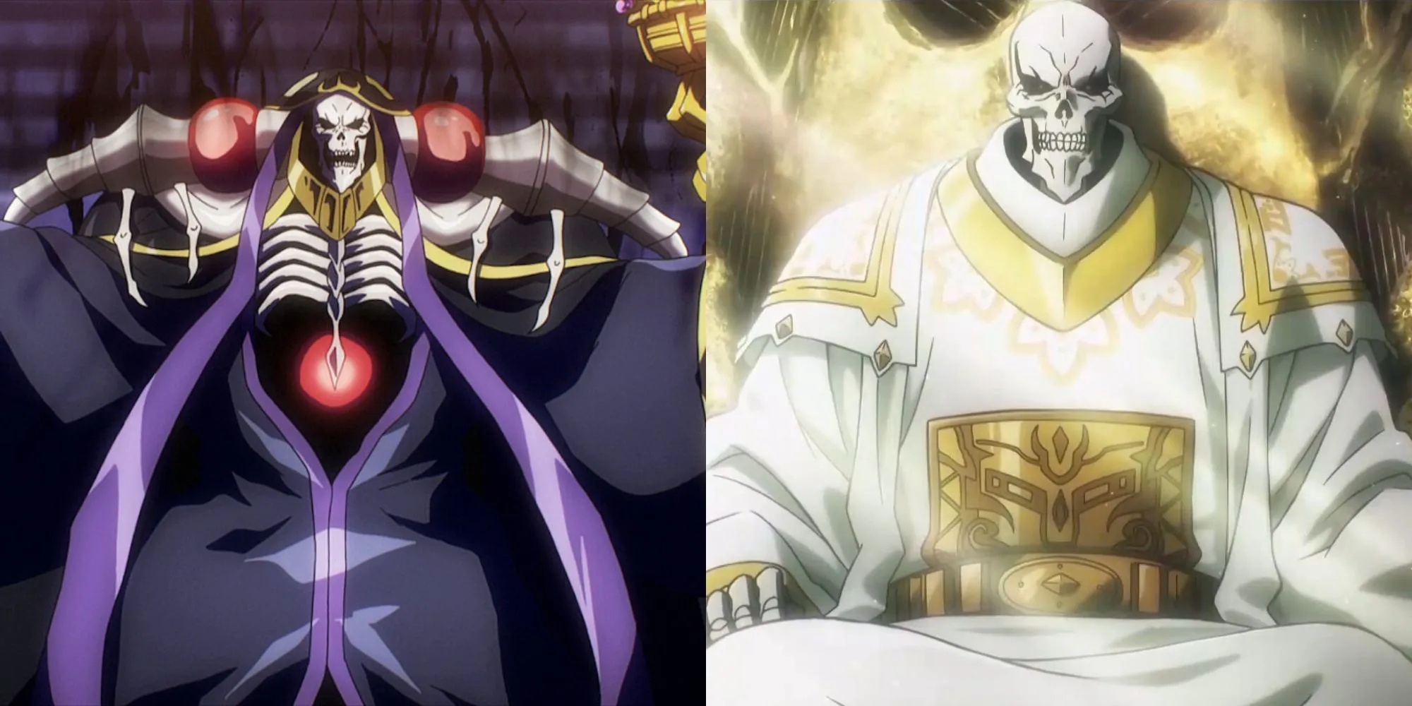Ainz Ooal Gown sử dụng phép thuật trong anime Overlord