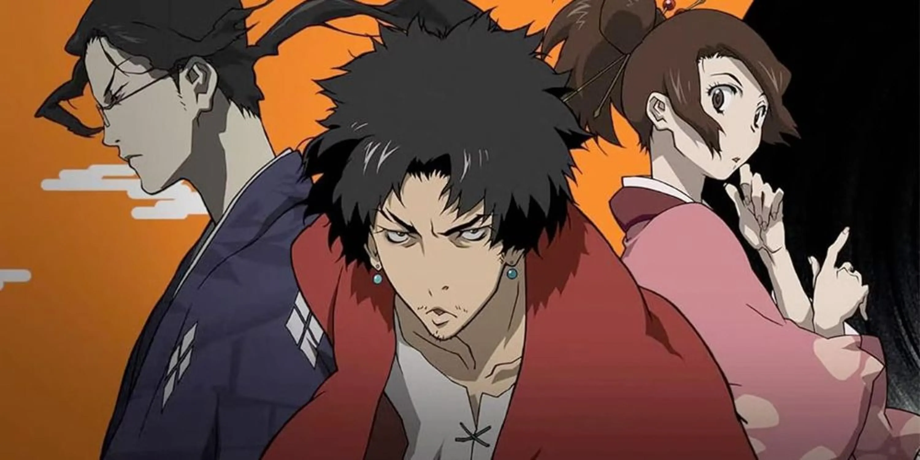 Ba nhân vật Jin, Mugen và Fuu từ Samurai Champloo