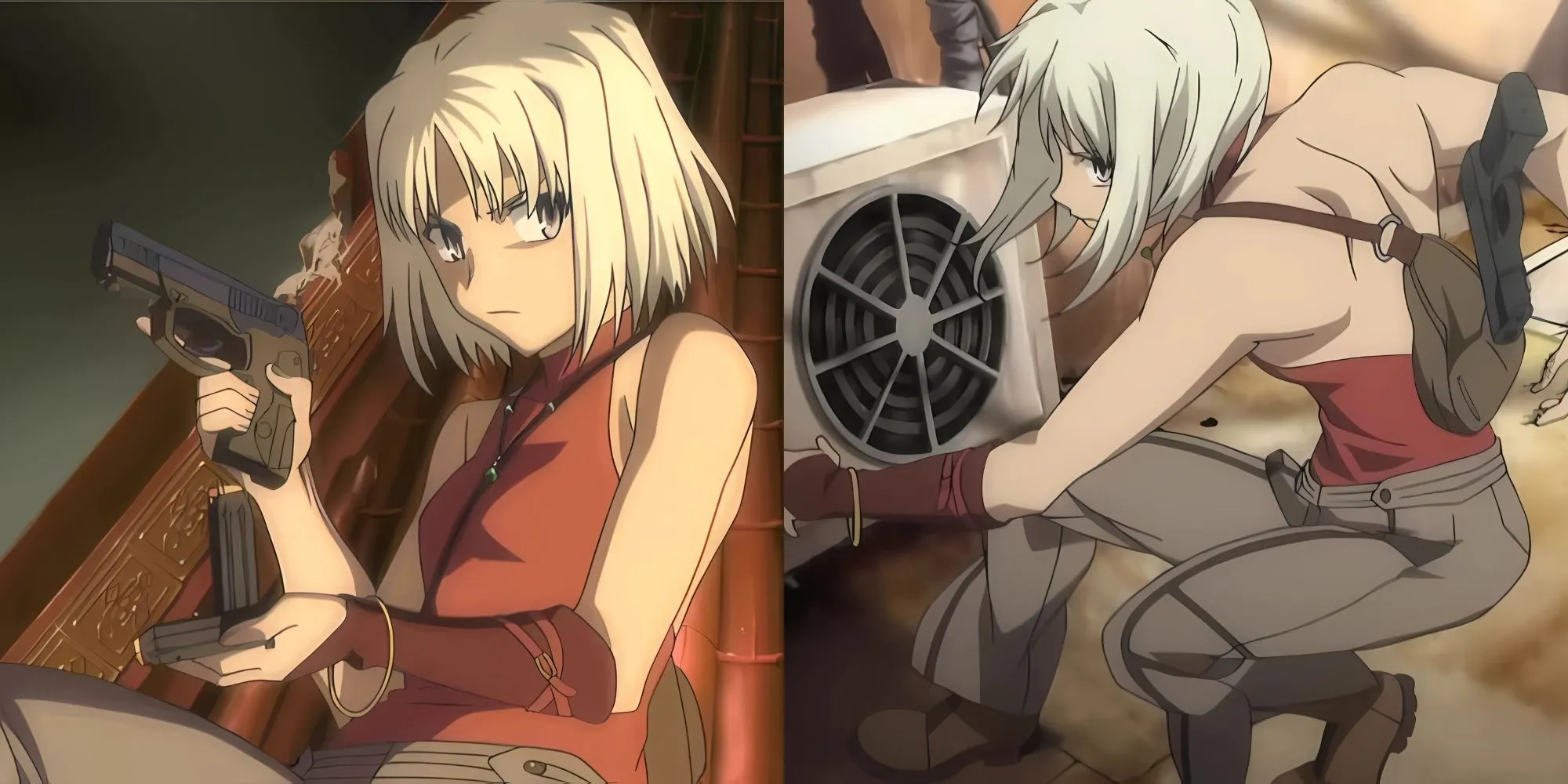 Canaan, nữ sát thủ với năng lực cảm giác biến màu, trong series anime Canaan