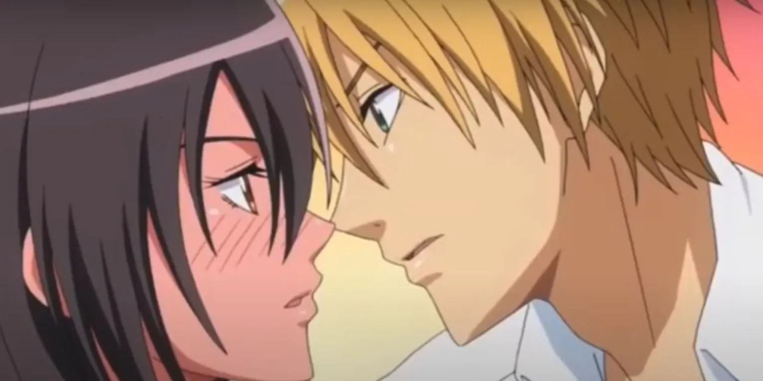 Chủ tịch hội học sinh Misaki Ayuzawa và &quot;hoàng tử&quot; Takumi Usui trong anime Kaichou wa Maid-sama!