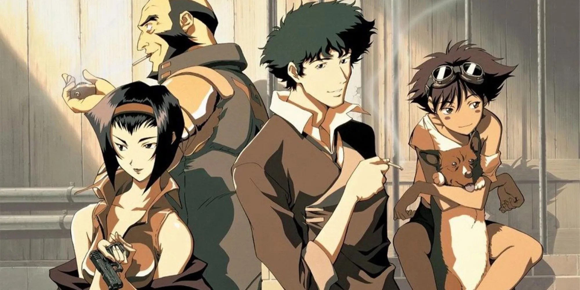 Đội bay Cowboy Bebop: Spike, Jet, Faye, Ed và Ein