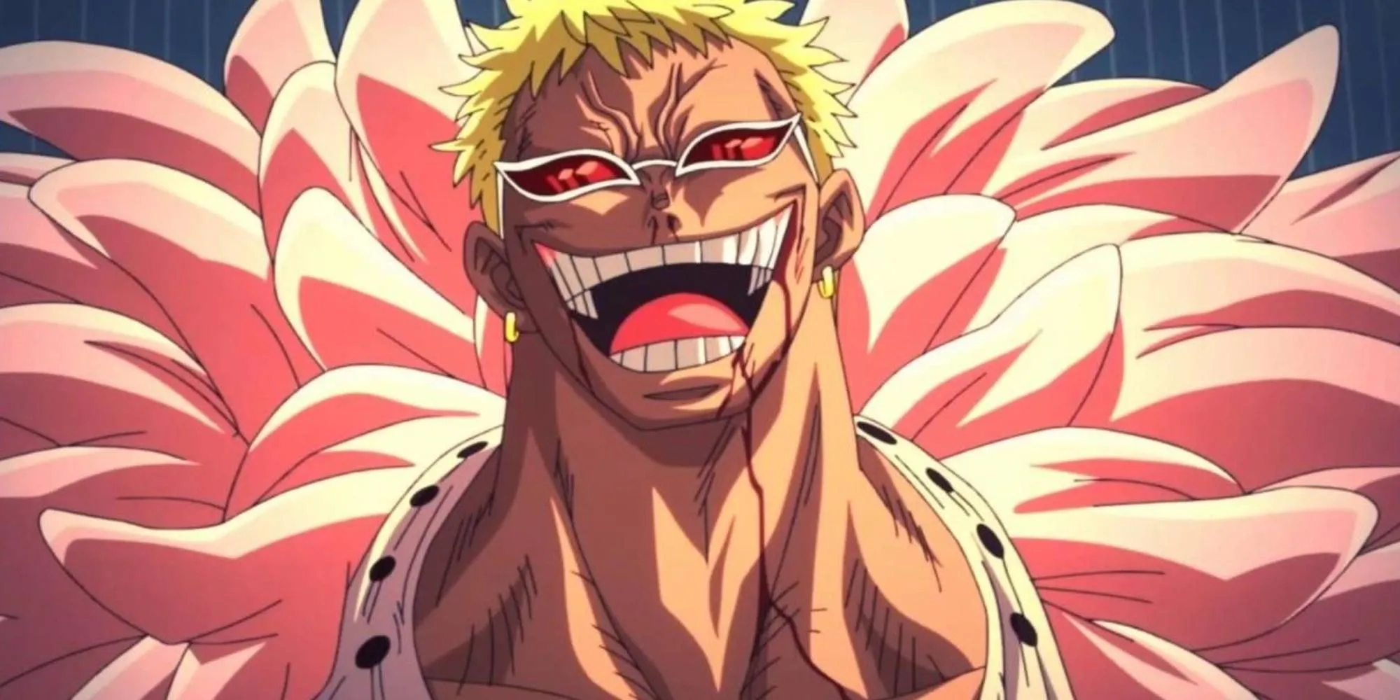 Donquixote Doflamingo từ One Piece với nụ cười đặc trưng