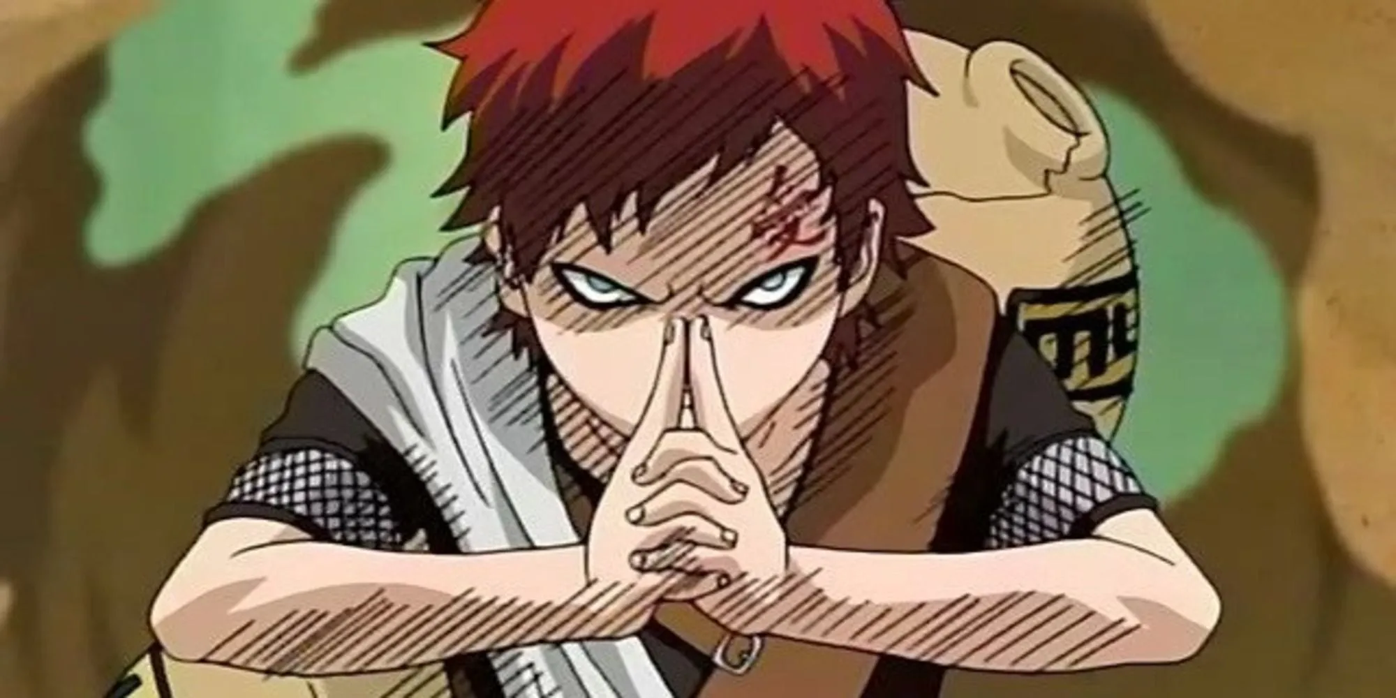 Gaara điều khiển cát bằng Từ Độn trong Kỳ thi Chunin Naruto