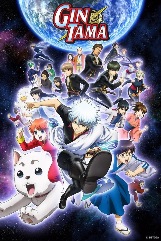 Gintoki Sakata và nhóm Yorozuya trong Gintama