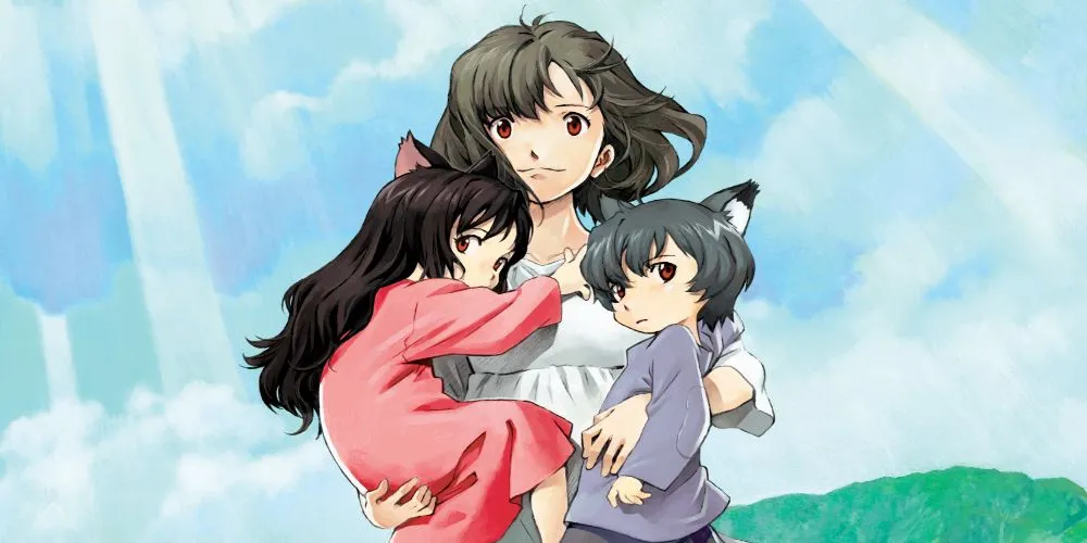 Hai chị em Ame và Yuki trong bộ phim Wolf Children