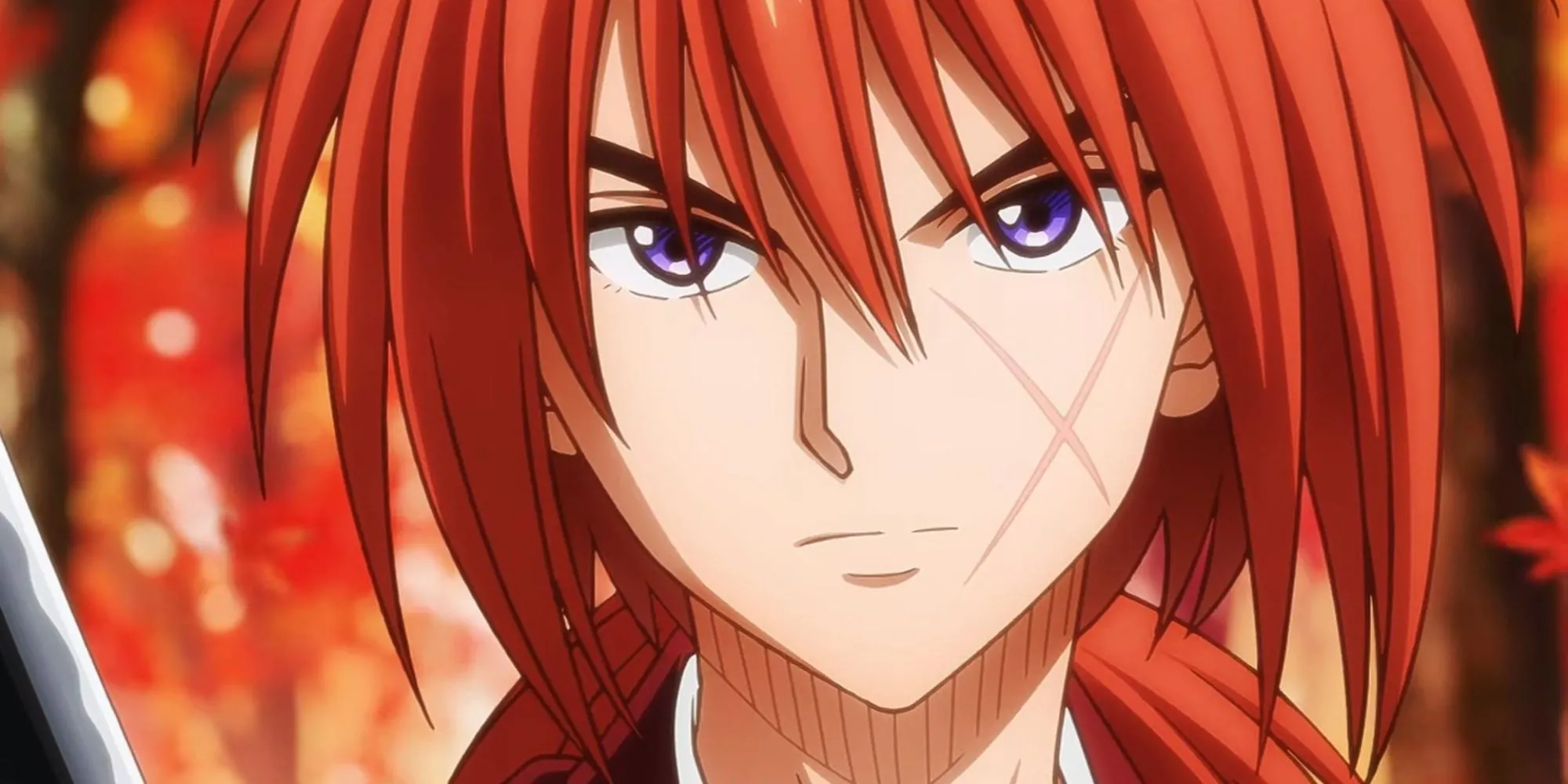 Himura Kenshin với vết sẹo chữ thập đặc trưng