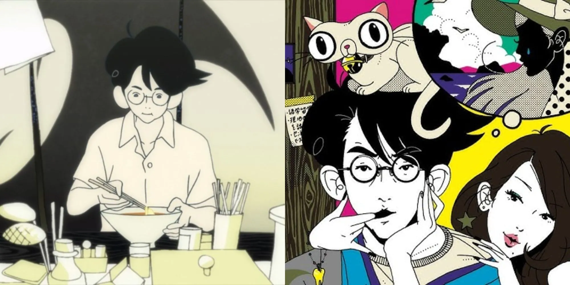 Hình ảnh đồ họa độc đáo của anime The Tatami Galaxy