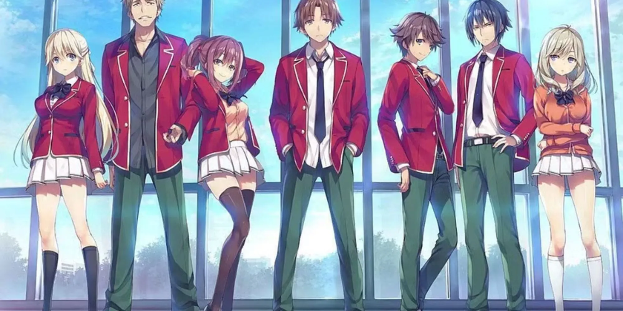 Hình ảnh nhân vật chính Kiyotaka Ayanokoji từ anime Classroom of the Elite, ánh mắt sâu sắc đầy tính toán