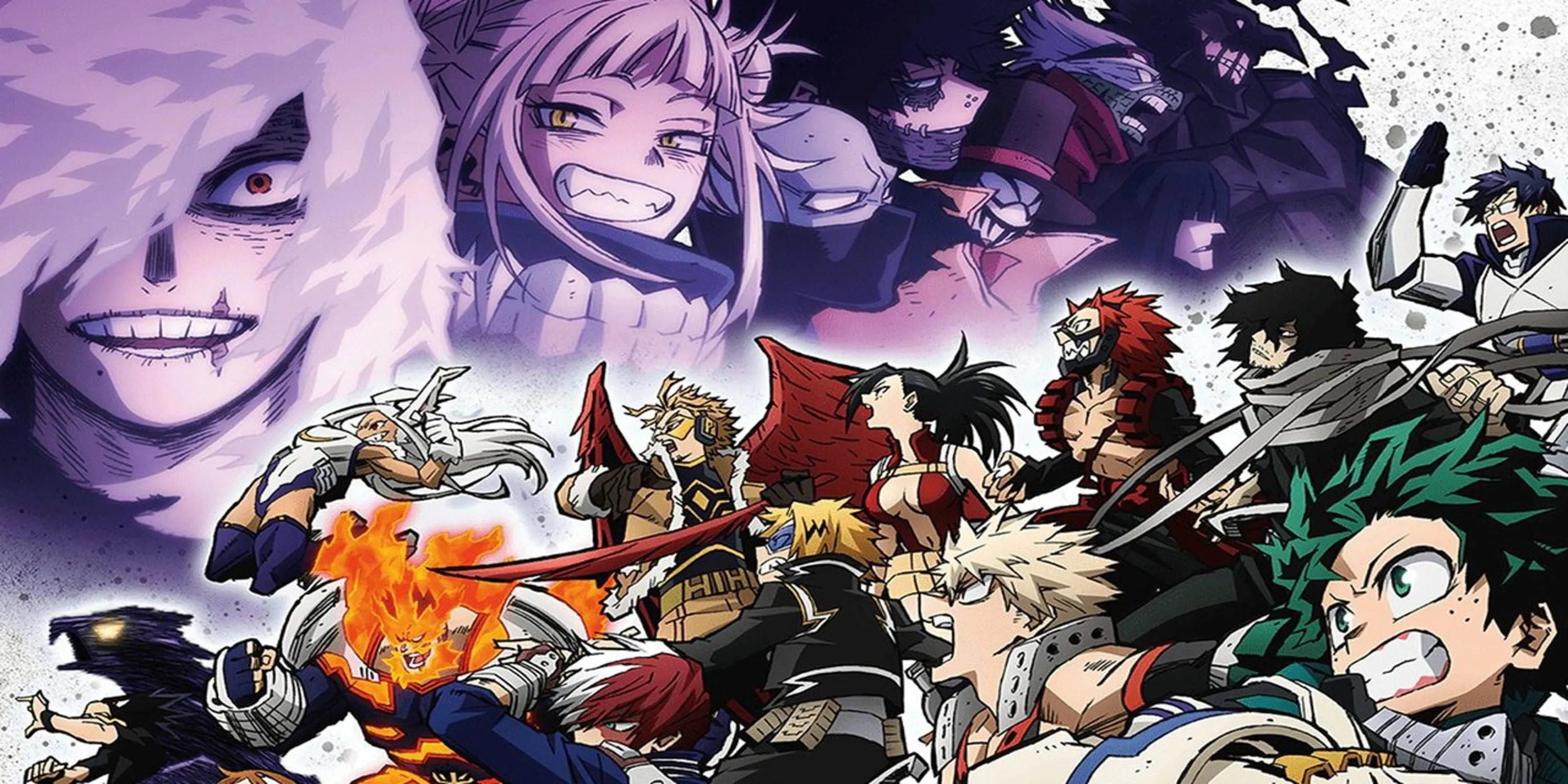 Hình ảnh từ Arc Chiến tranh Giải phóng Siêu nhiên trong Mùa 6 My Hero Academia