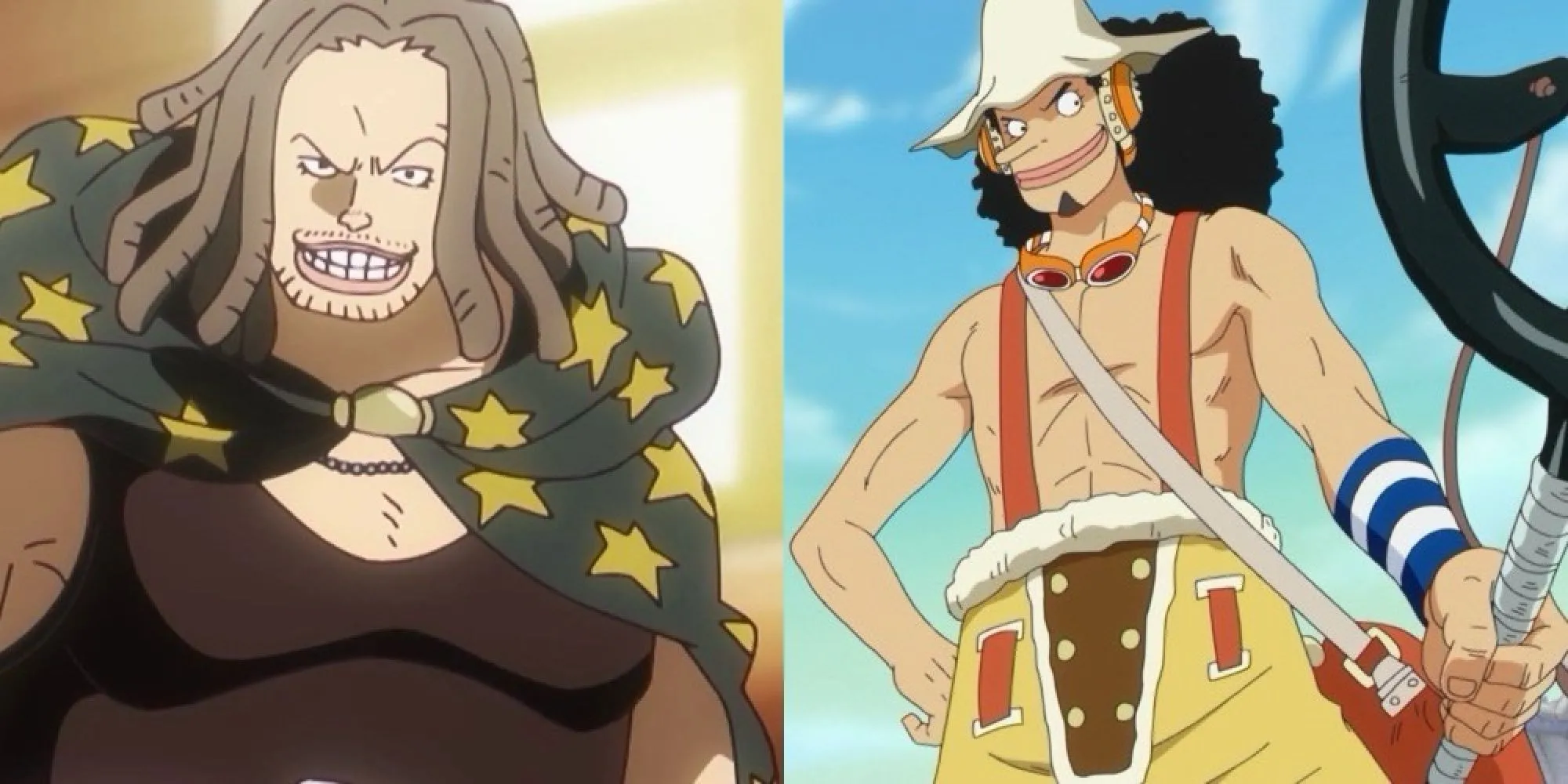 Hình ảnh Yasopp và Usopp thời trẻ trong One Piece, biểu tượng cho cuộc hội ngộ cha con được mong chờ