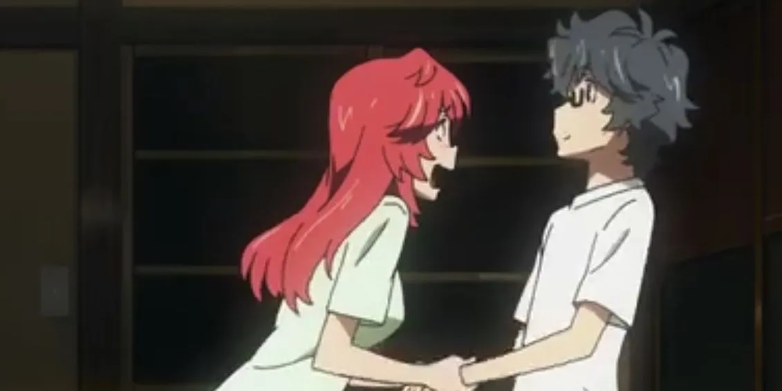 Ichika và Kaito trong khoảnh khắc chia ly đầy cảm xúc từ Ano Natsu de Matteru