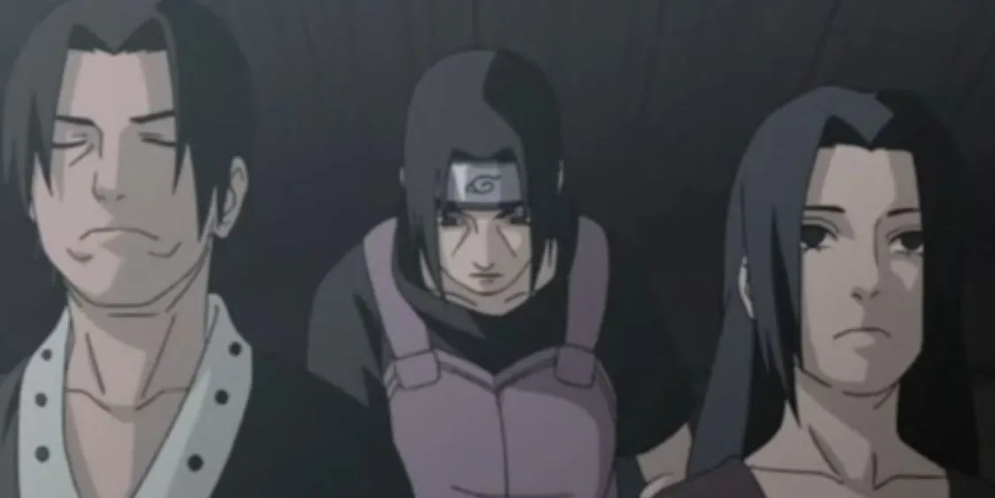 Itachi Uchiha nhìn về phía trước, biểu tượng cho sự hy sinh thầm lặng.