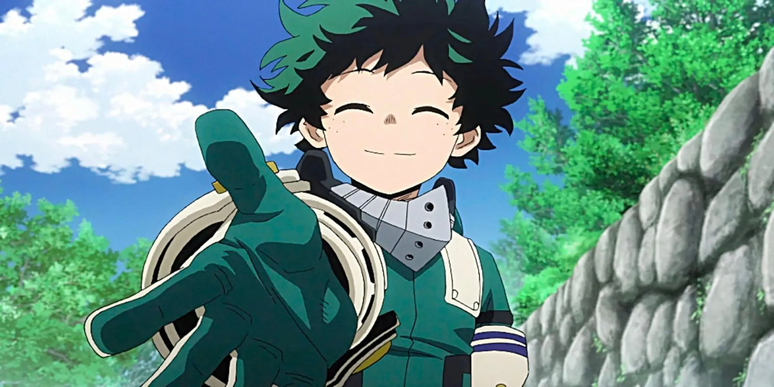 Izuku Midoriya từ My Hero Academia với vẻ mặt quyết tâm
