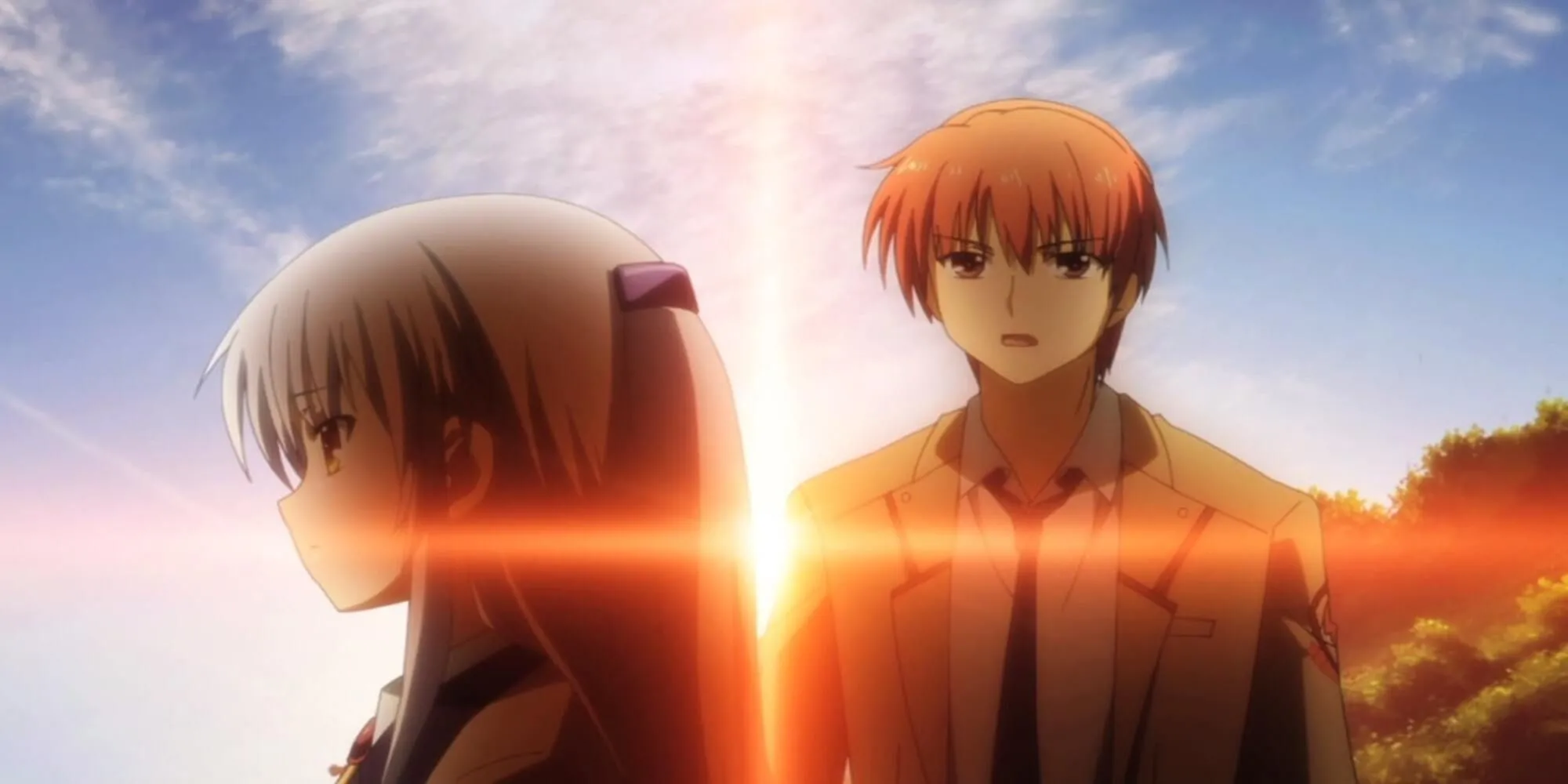 Kanade “Angel” Tachibana và Yuzuru Otonashi trong khoảnh khắc chia ly cuối Angel Beats