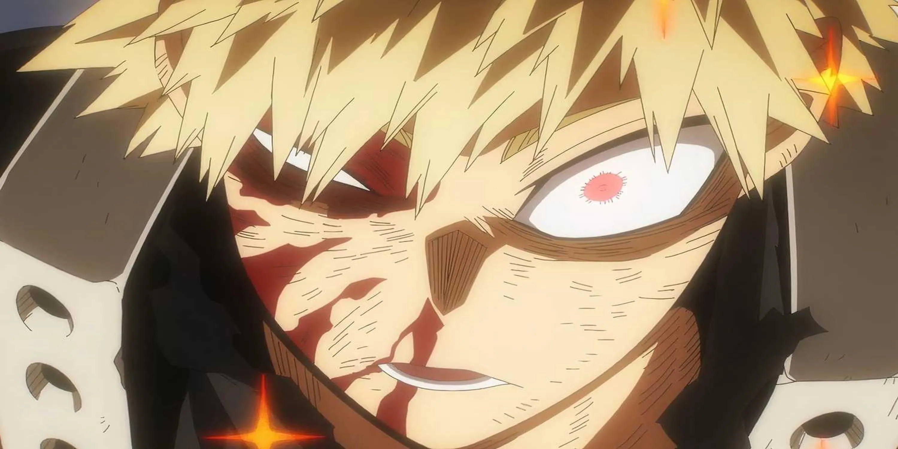 Katsuki Bakugo, người dùng Quirk Explosion, sử dụng khả năng tạo ra vụ nổ mạnh mẽ trong My Hero Academia.