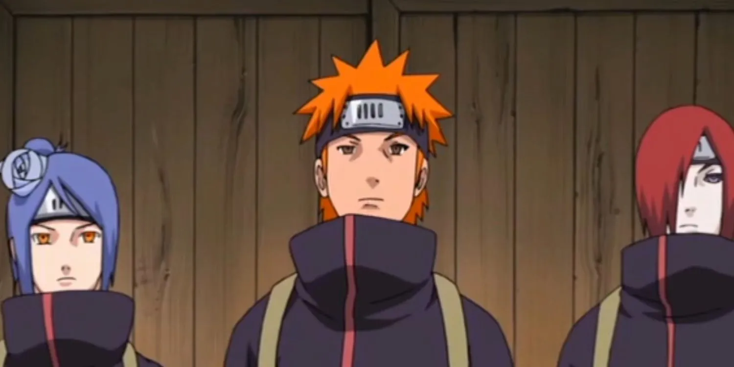 Konan chiến đấu, thể hiện lòng trung thành kiên định với ký ức của Yahiko và Nagato.
