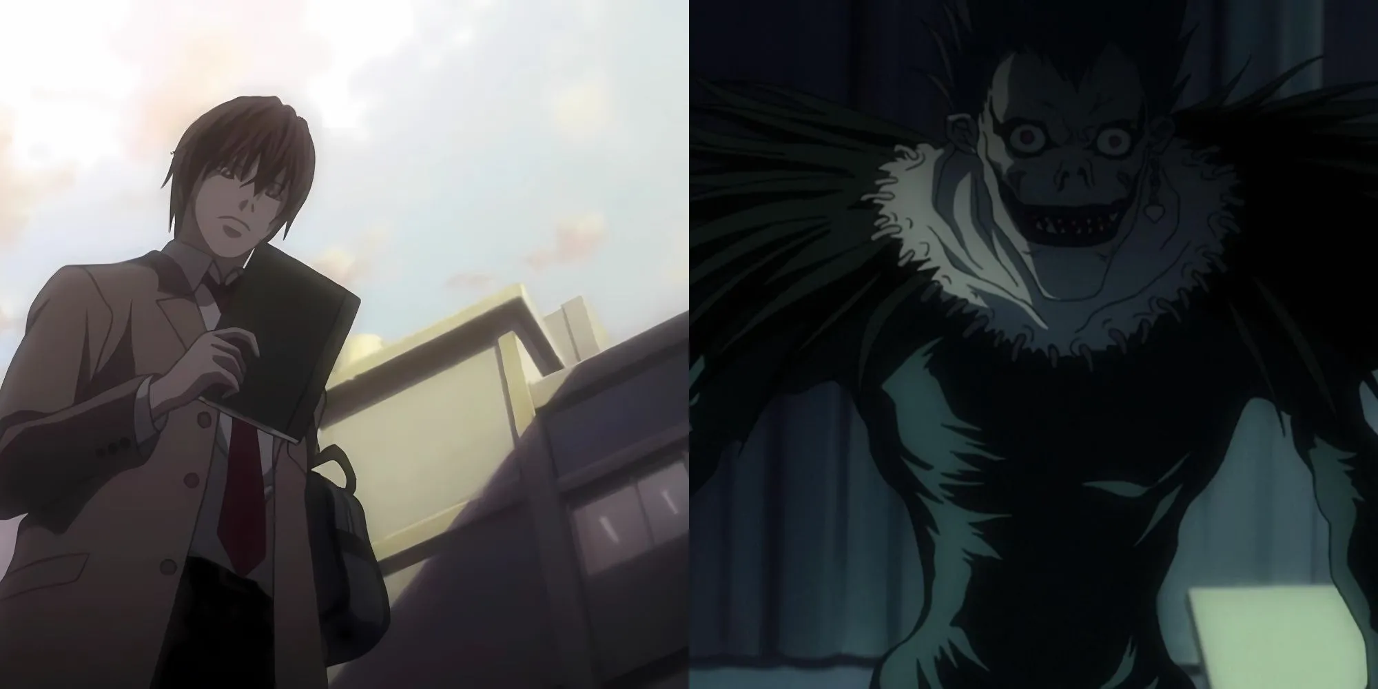 Light Yagami cầm cuốn sổ Death Note