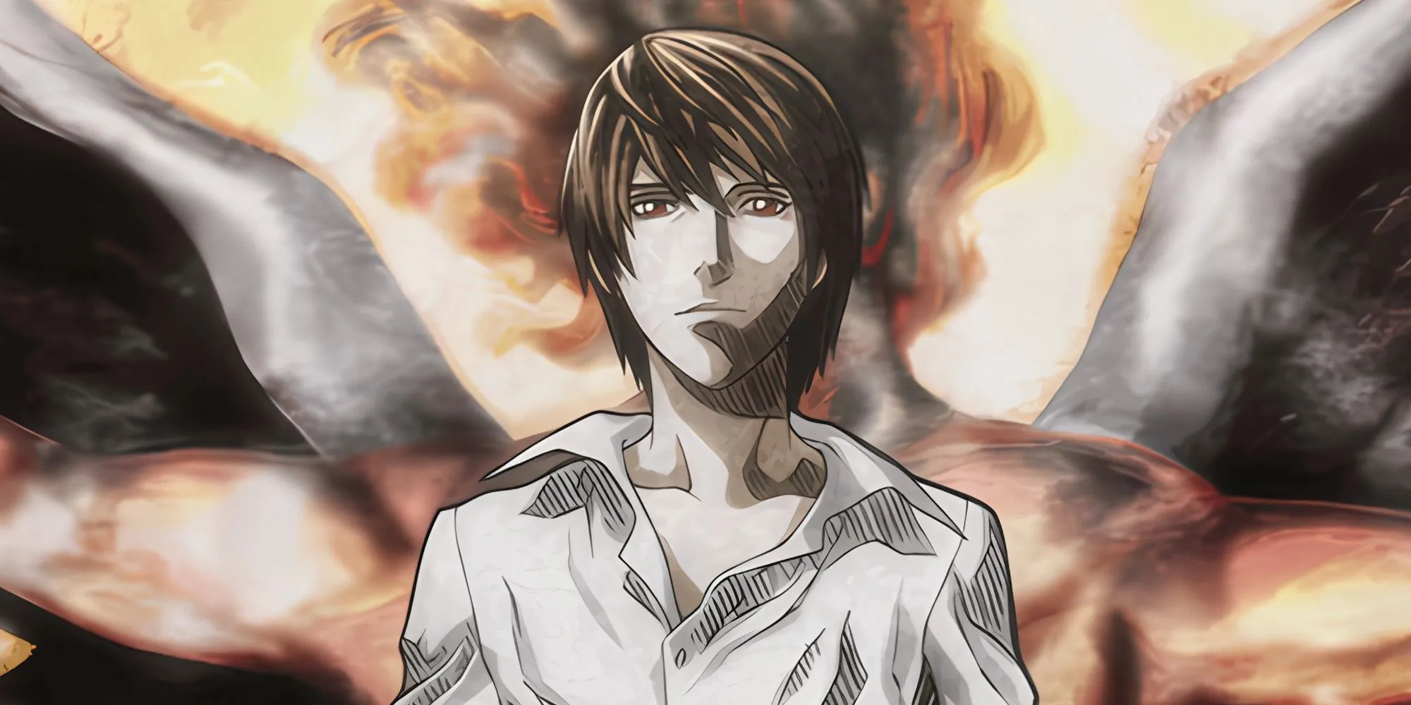 Light Yagami với cuốn Death Note, thể hiện sự tính toán trong kế hoạch trở thành &quot;Kira&quot; của anh ta