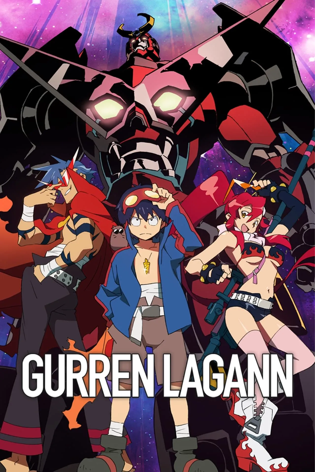 Logo và nhân vật chính Tengen Toppa Gurren Lagann