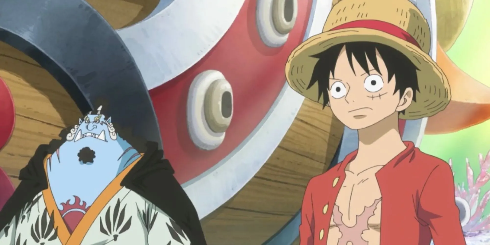 Luffy giải thích với Jinbe tại Đảo Người Cá rằng cậu không muốn làm anh hùng mà là cướp biển tự do.