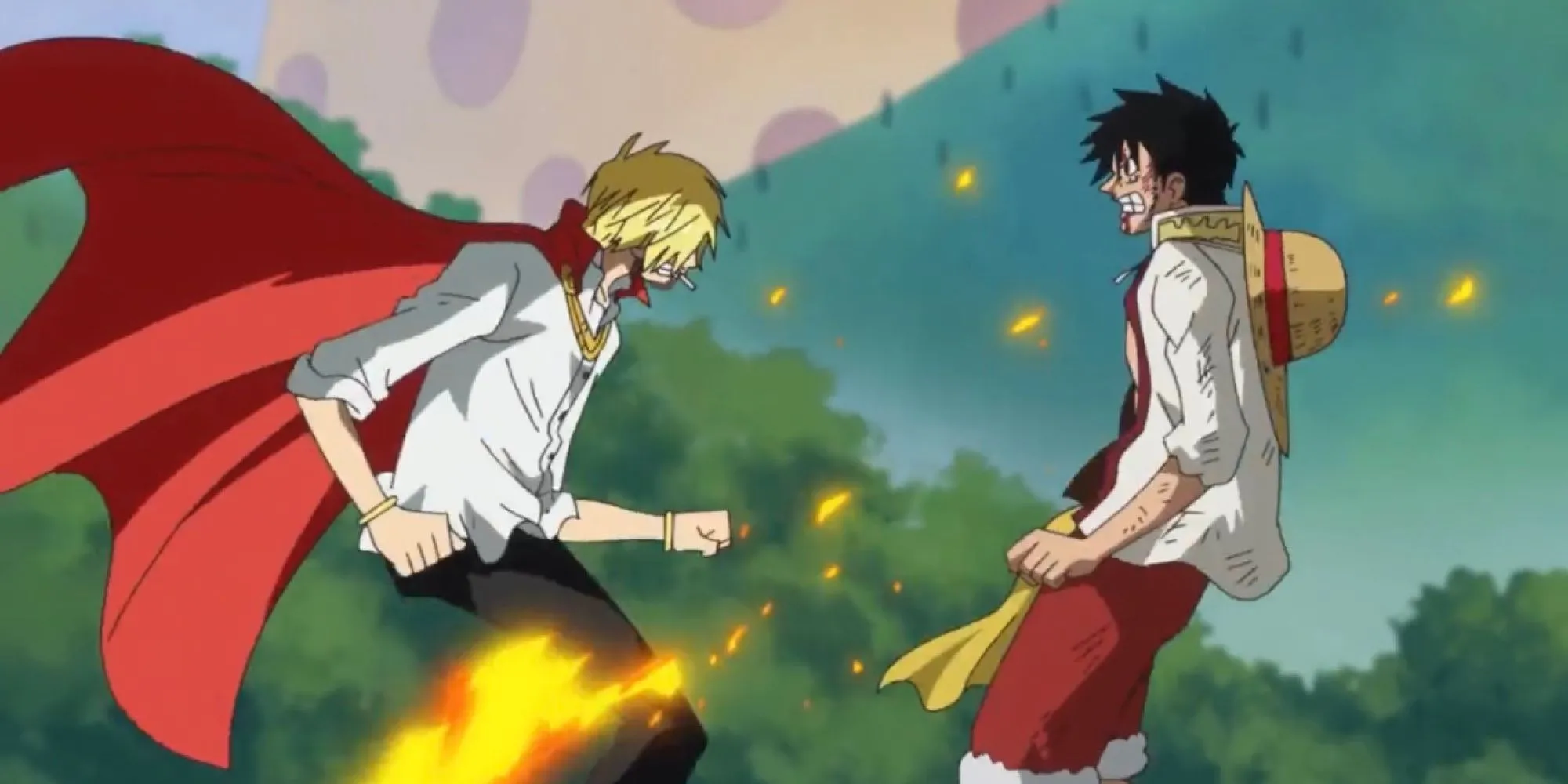 Luffy kiên quyết chờ đợi Sanji trở về tại Đảo Bánh (Whole Cake Island), thể hiện tầm quan trọng của đồng đội.