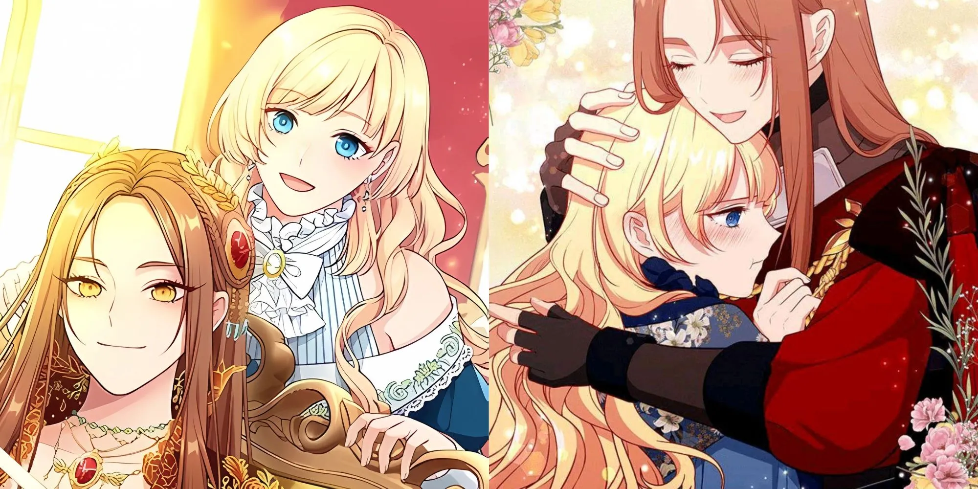 Melissa và Nine trong bộ manhwa isekai hài hước Beware the Villainess!