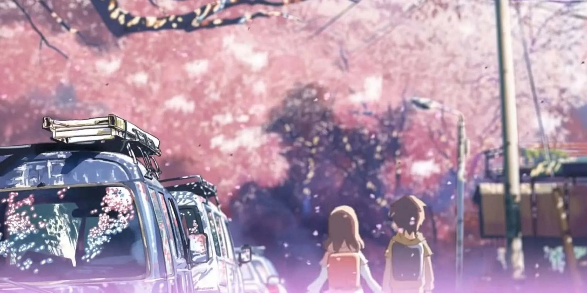 Một cảnh lãng mạn và đầy suy tư trong 5 Centimeters Per Second