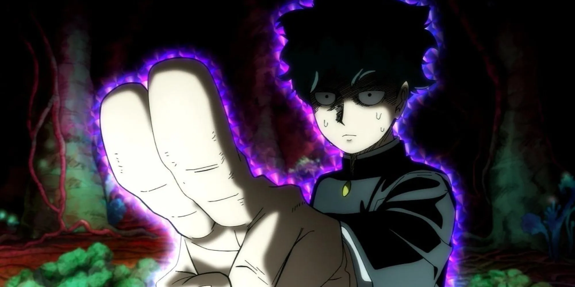 Nhân vật chính Shigeo 'Mob' Kageyama trong Mob Psycho 100, cậu bé có sức mạnh tâm linh khổng lồ nhưng cố gắng sống bình thường.