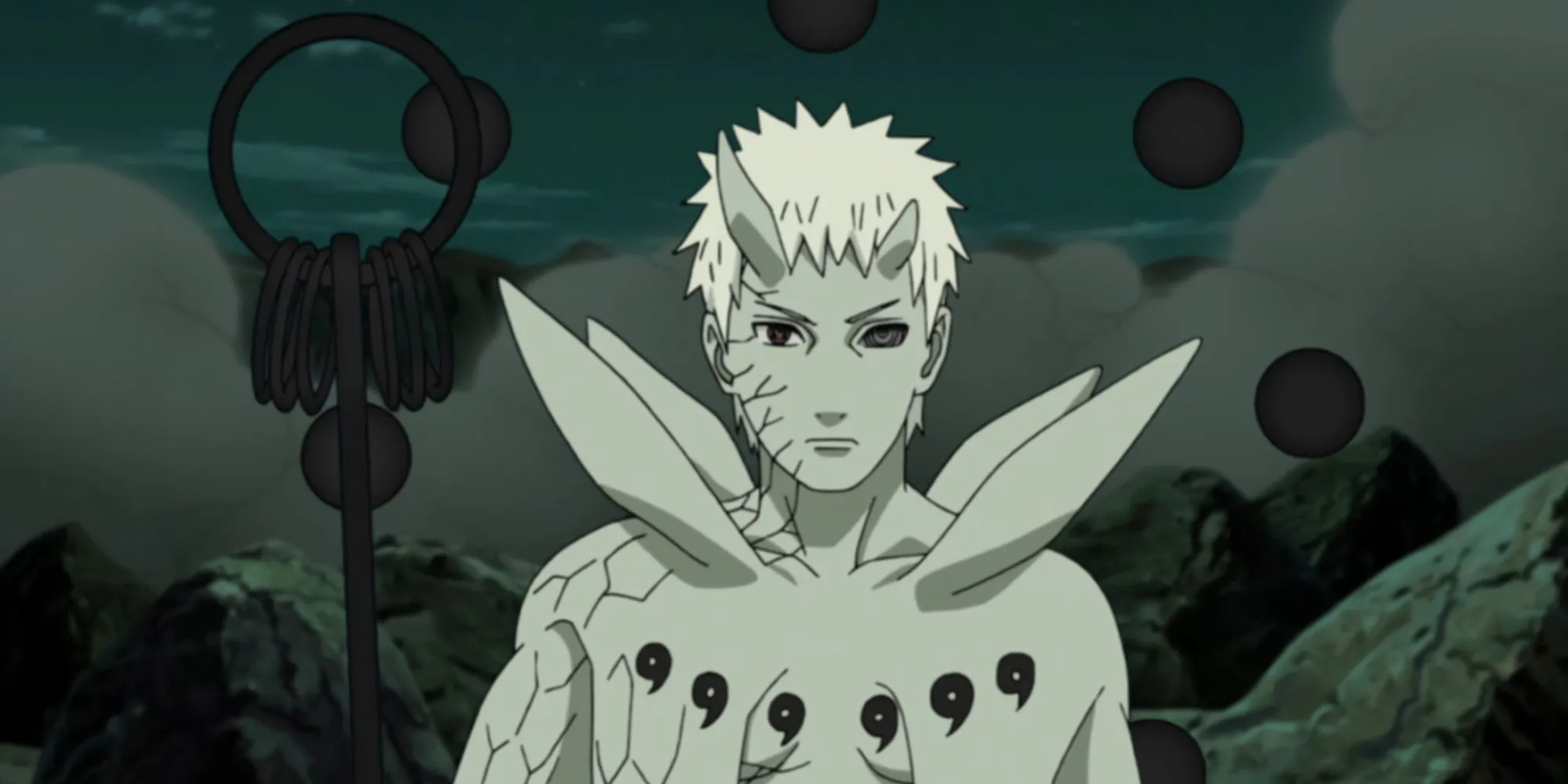 Obito Uchiha với Cầu Tìm Chân Lý, sở hữu Sharingan và Rinnegan
