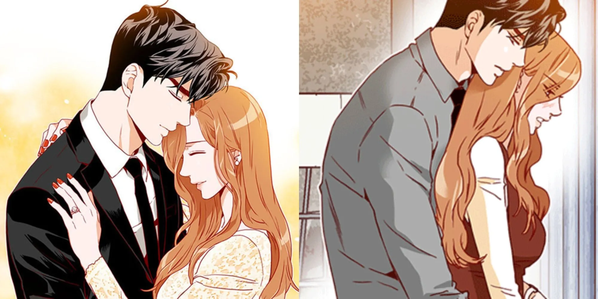 Phó Chủ tịch Lee Young-jun và Thư ký Kim Mi-so trong manhwa What’s Wrong with Secretary Kim_