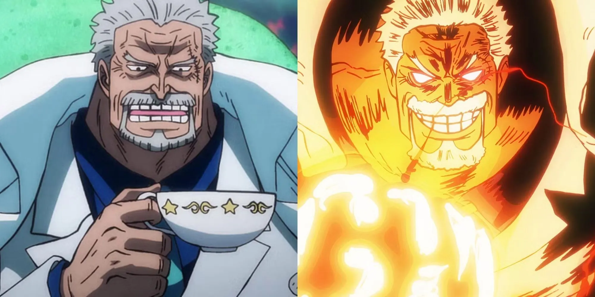 Phó Đô Đốc Monkey D Garp Anh Hùng Hải Quân sử dụng Haki bá đạo