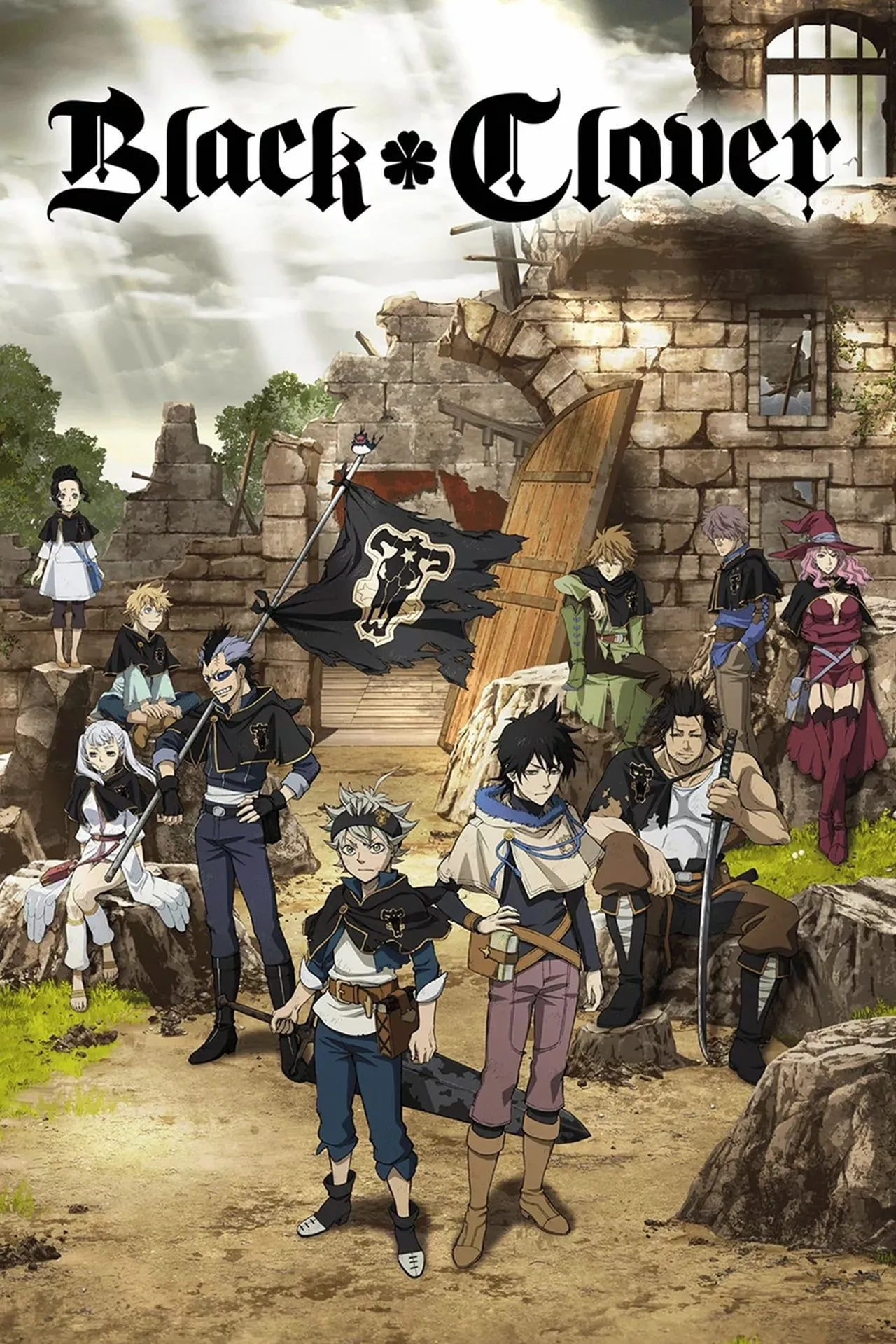 Poster chính thức của anime Black Clover thể hiện tinh thần chiến đấu của Asta.