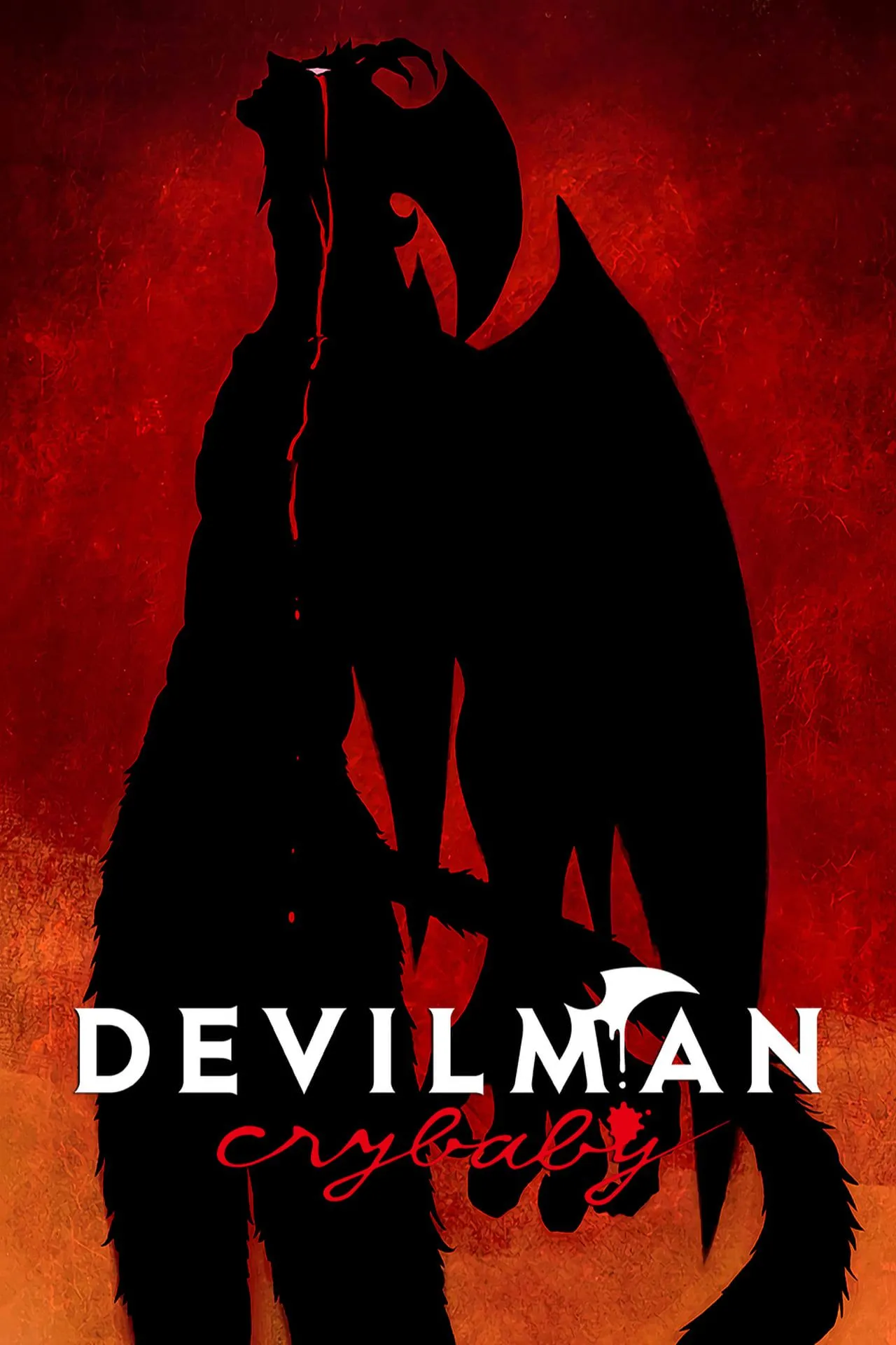 Poster chính thức của anime Devilman Crybaby nổi bật với phong cách đồ họa độc đáo.
