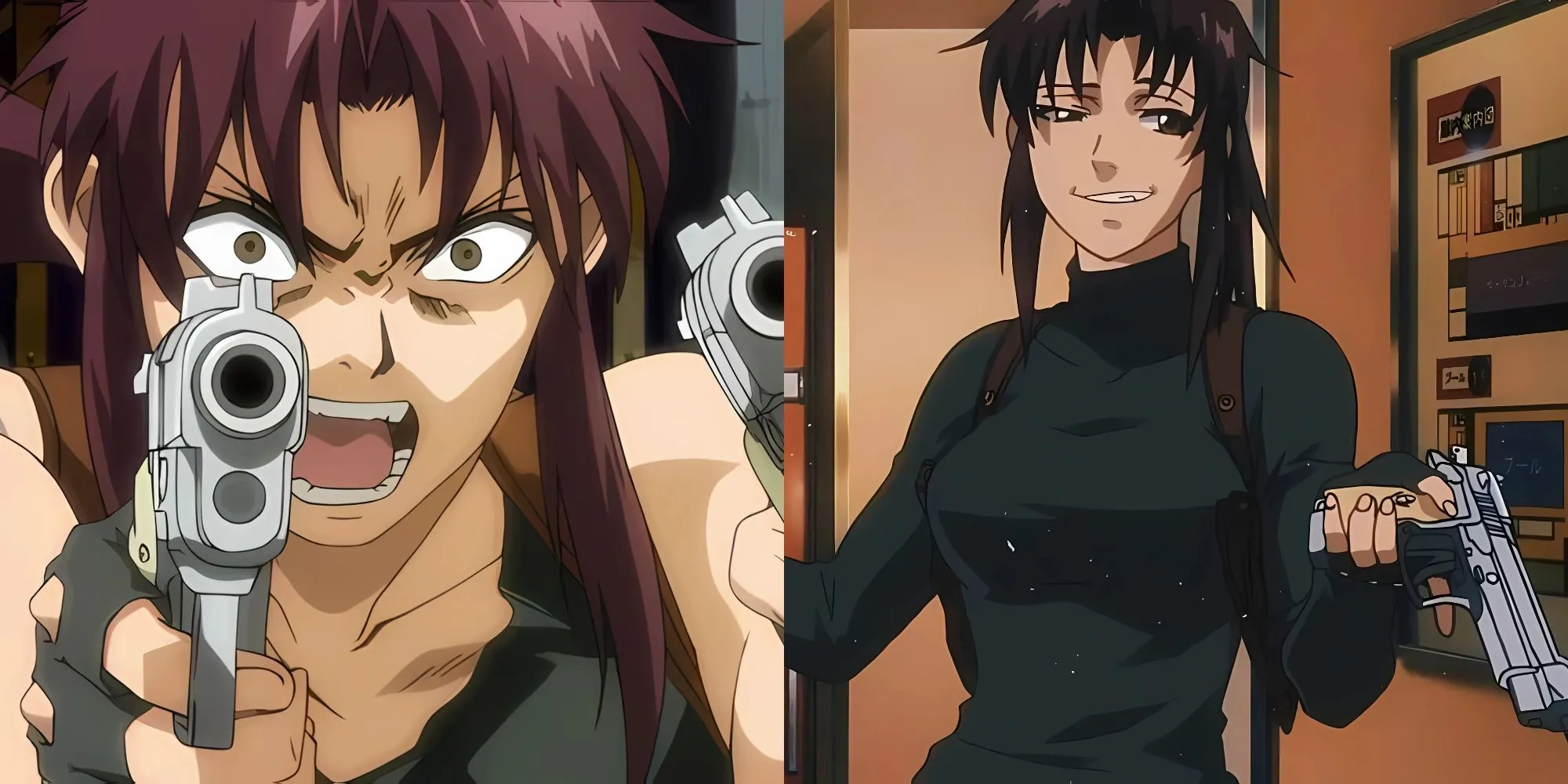 Revy &quot;Two-Hand&quot;, nữ cướp biển khét tiếng từ Black Lagoon, với cặp súng Beretta