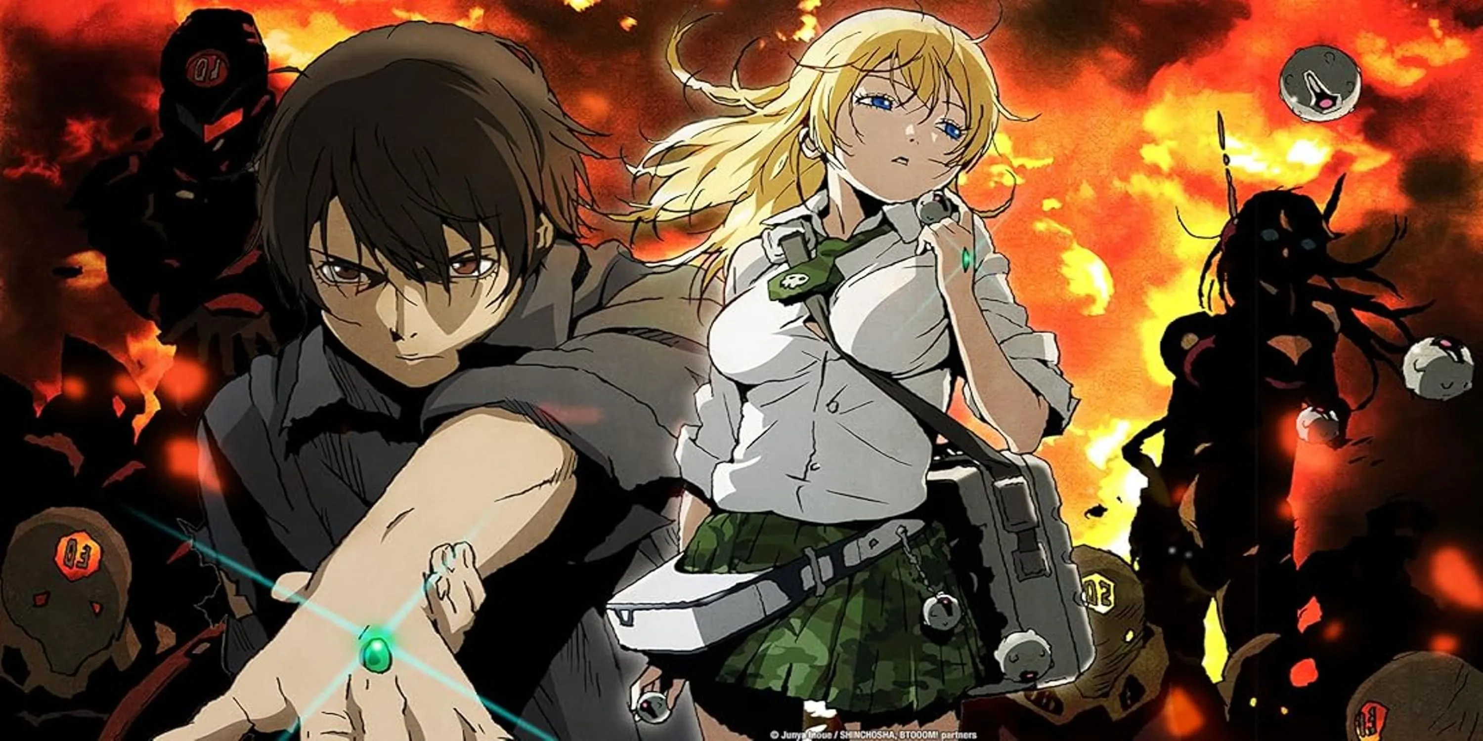 Ryouta Sakamoto và các người chơi trong anime Btooom!