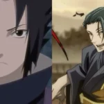 Sasuke và Geto trong một hình ảnh quảng bá anime