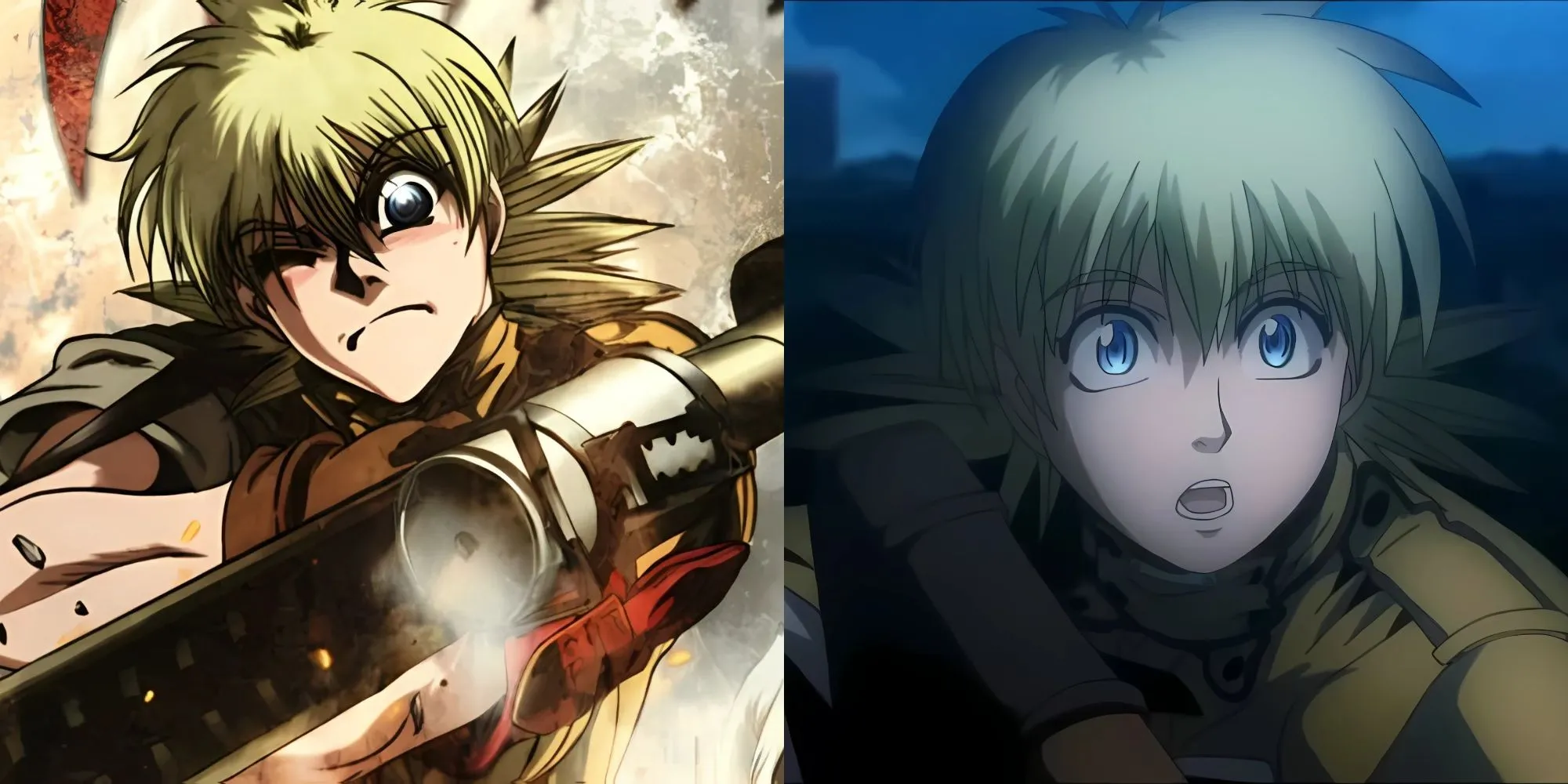 Seras Victoria, tân binh vampire trong Hellsing Ultimate, với khẩu pháo Harkonnen khổng lồ