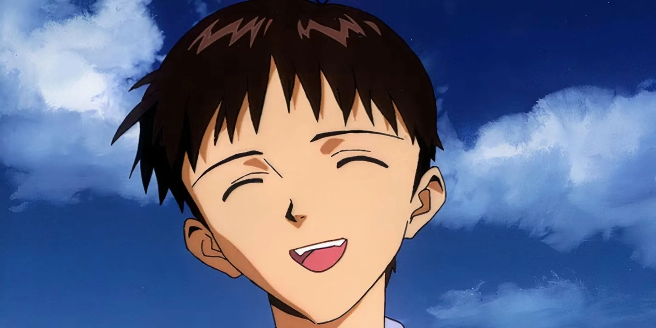 Shinji Ikari trong khung cảnh tâm lý ở tập cuối của Neon Genesis Evangelion