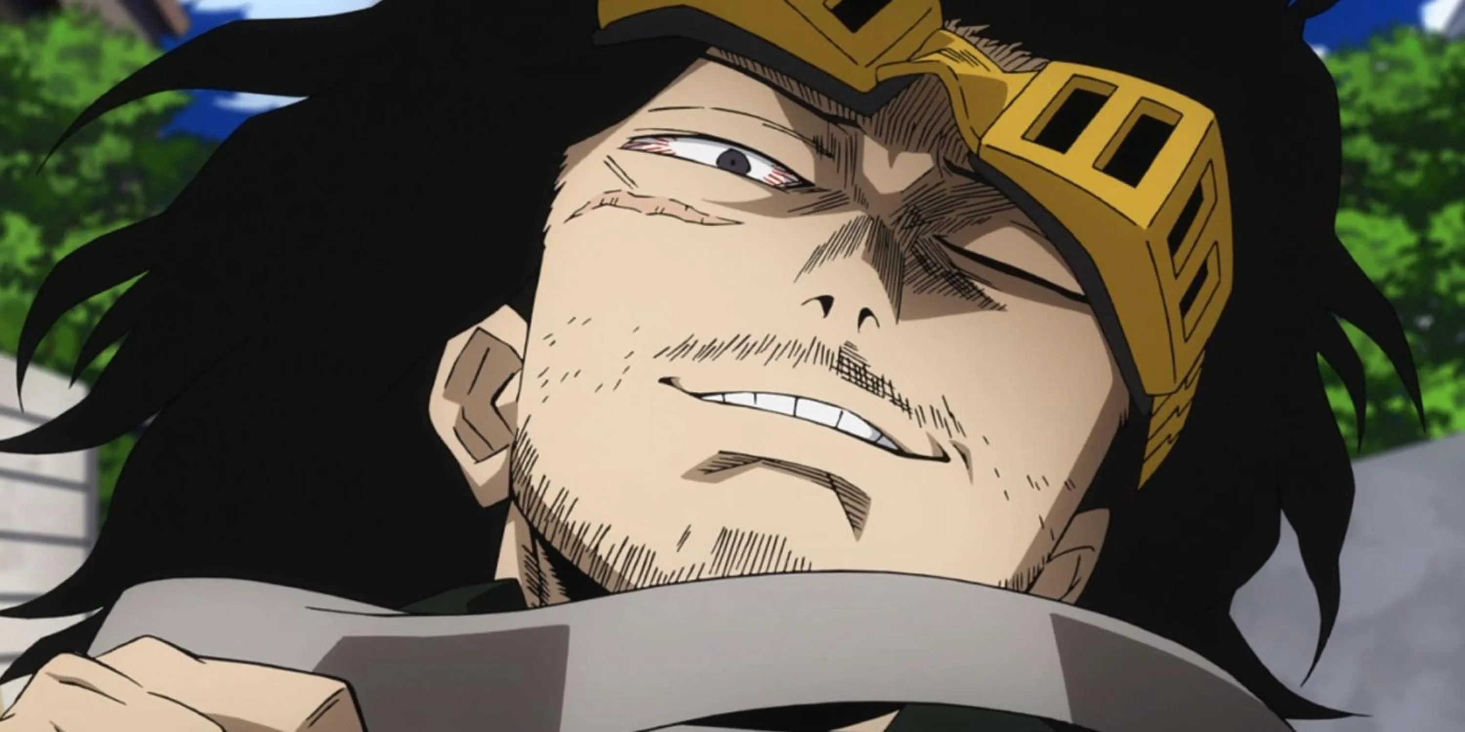 Shota Aizawa (Eraser Head) kích hoạt Quirk Xóa Bỏ