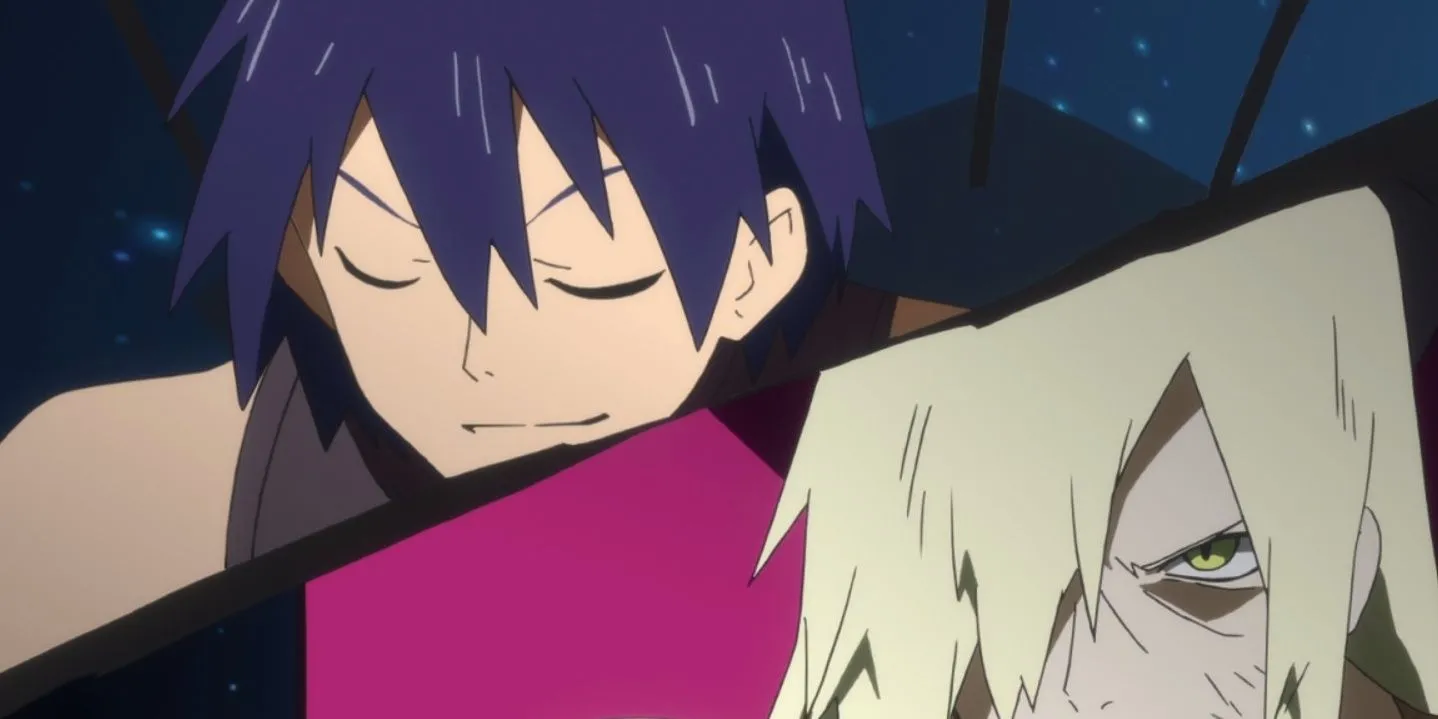 Simon và Viral trong Gurren Lagann đứng cạnh nhau