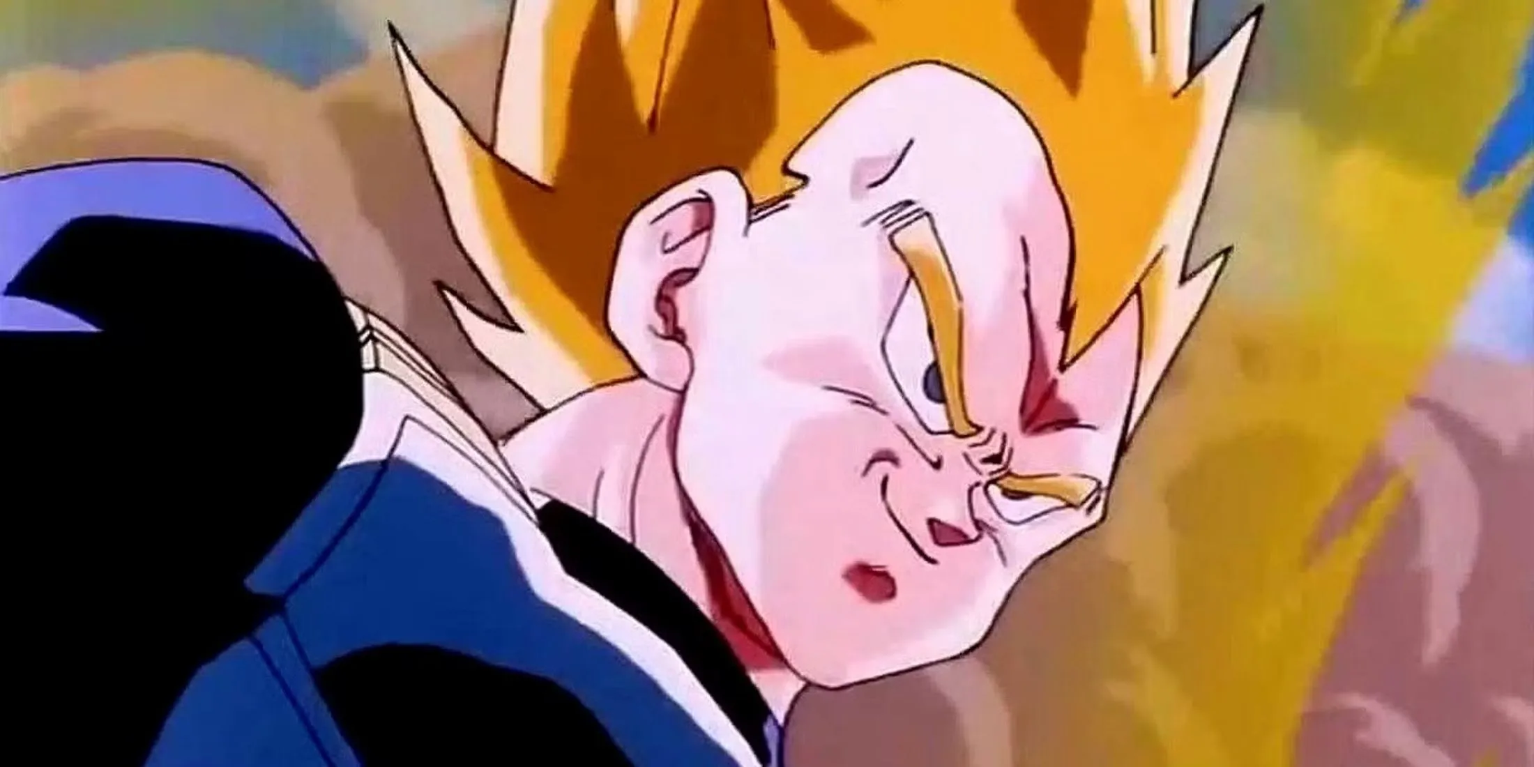 Super Saiyan Vegeta đối đầu với người máy Android, thể hiện sự kiêu ngạo đỉnh cao trong Dragon Ball Z