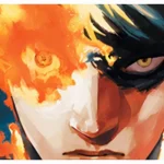 Trang bìa manga Fire Punch với nhân vật chính Agni rực lửa