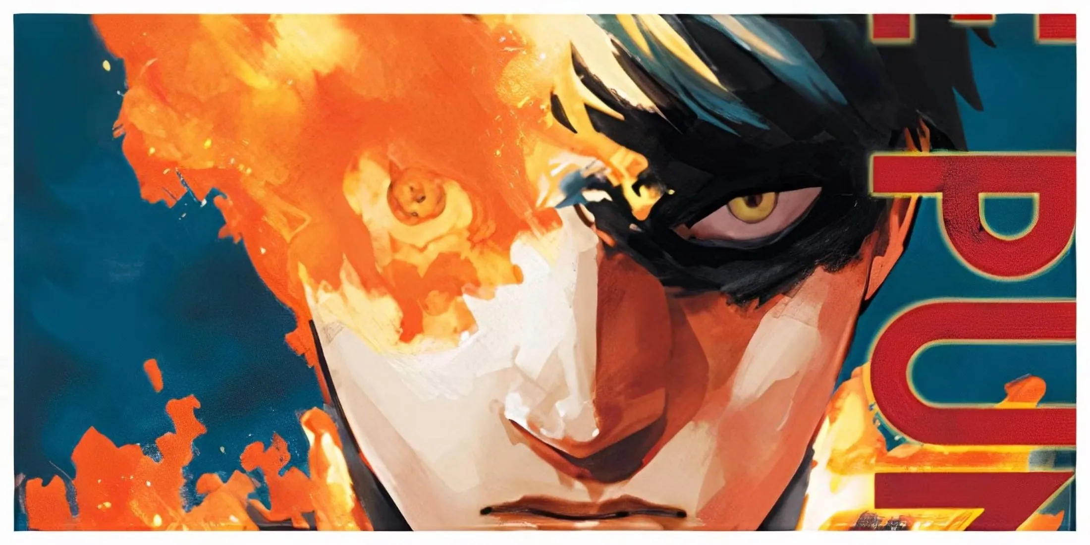 Trang bìa manga Fire Punch với nhân vật chính Agni rực lửa