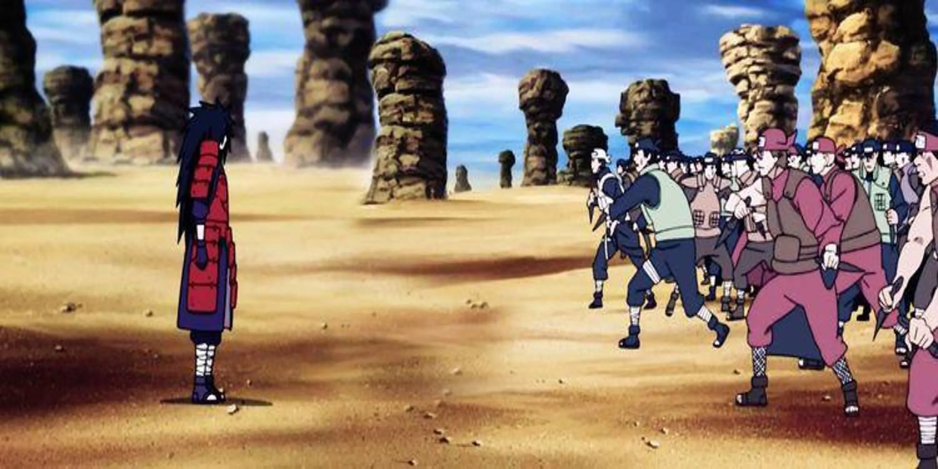 Uchiha Madara áp đảo Liên Minh Nhẫn Giả bằng nhẫn thuật và thể thuật trong Naruto Shippuden