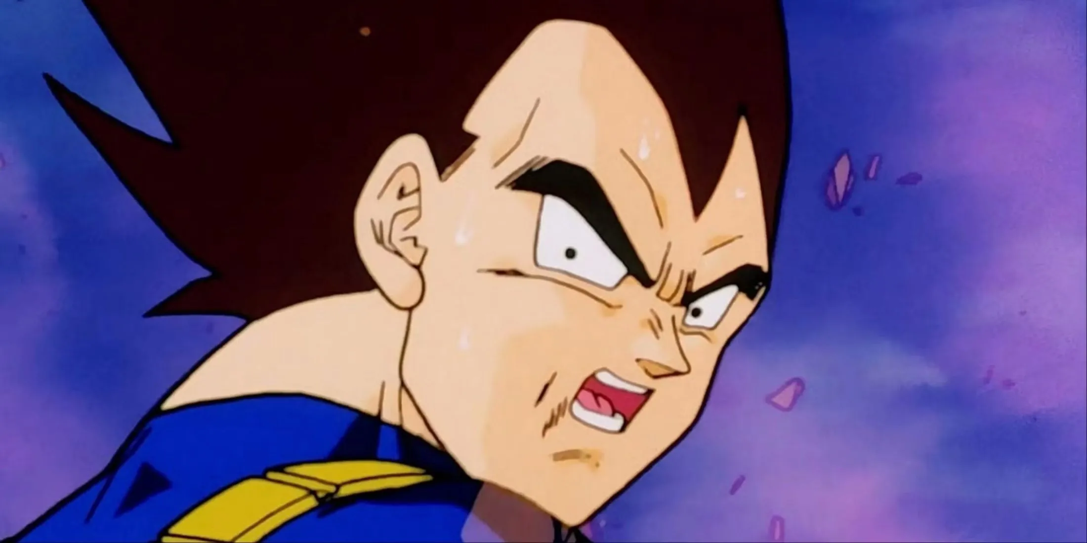 Vegeta đau đớn chứng kiến cái chết của Trunks dưới tay Perfect Cell trong Dragon Ball Z