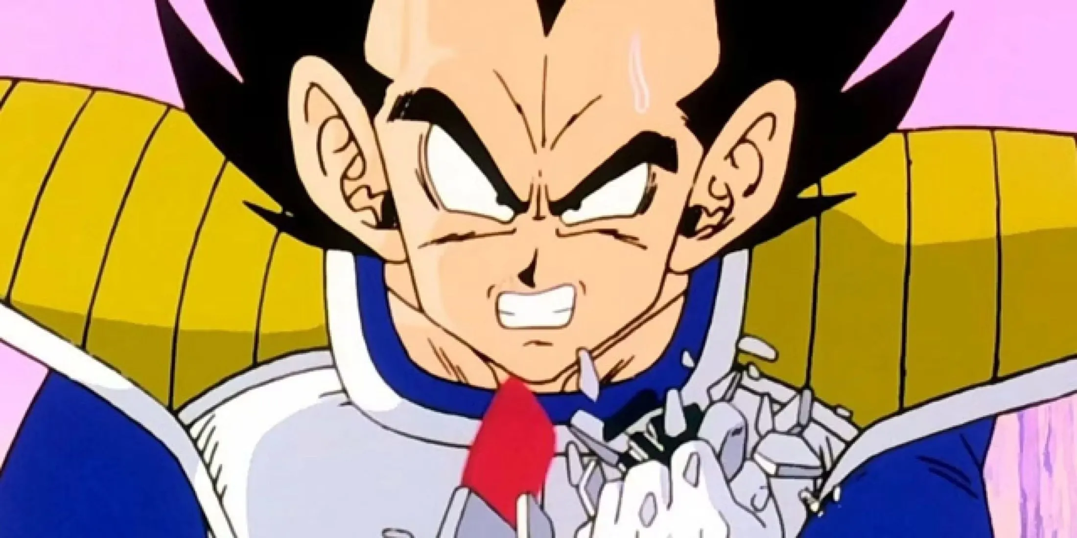 Vegeta ngạc nhiên khi đo sức mạnh của Goku trên Trái Đất trong Saiyan Saga Dragon Ball Z