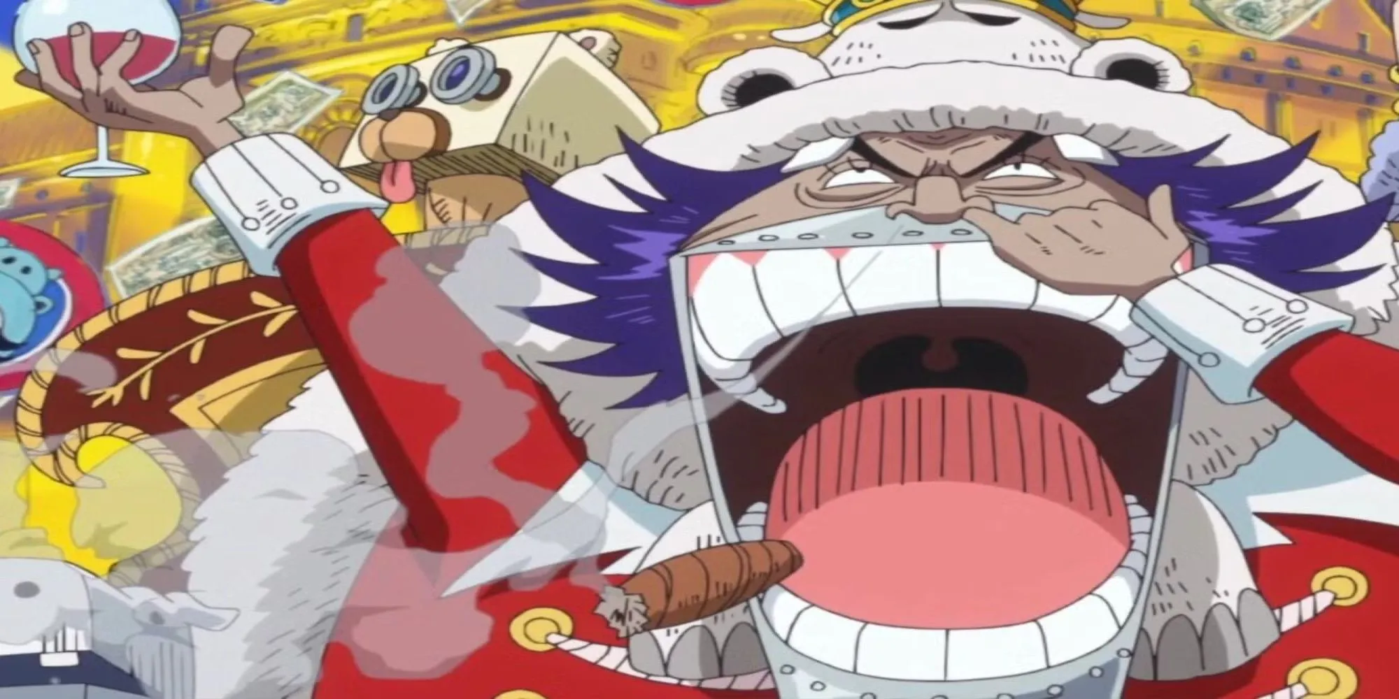 Wapol với chiếc miệng biến hóa đặc trưng trong One Piece