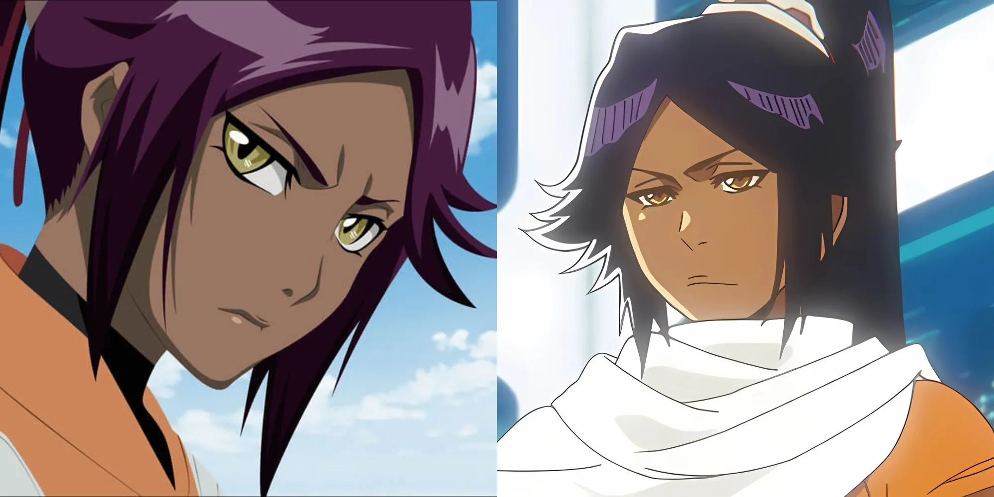 Yoruichi Shihouin trong hình dạng con người trong Bleach