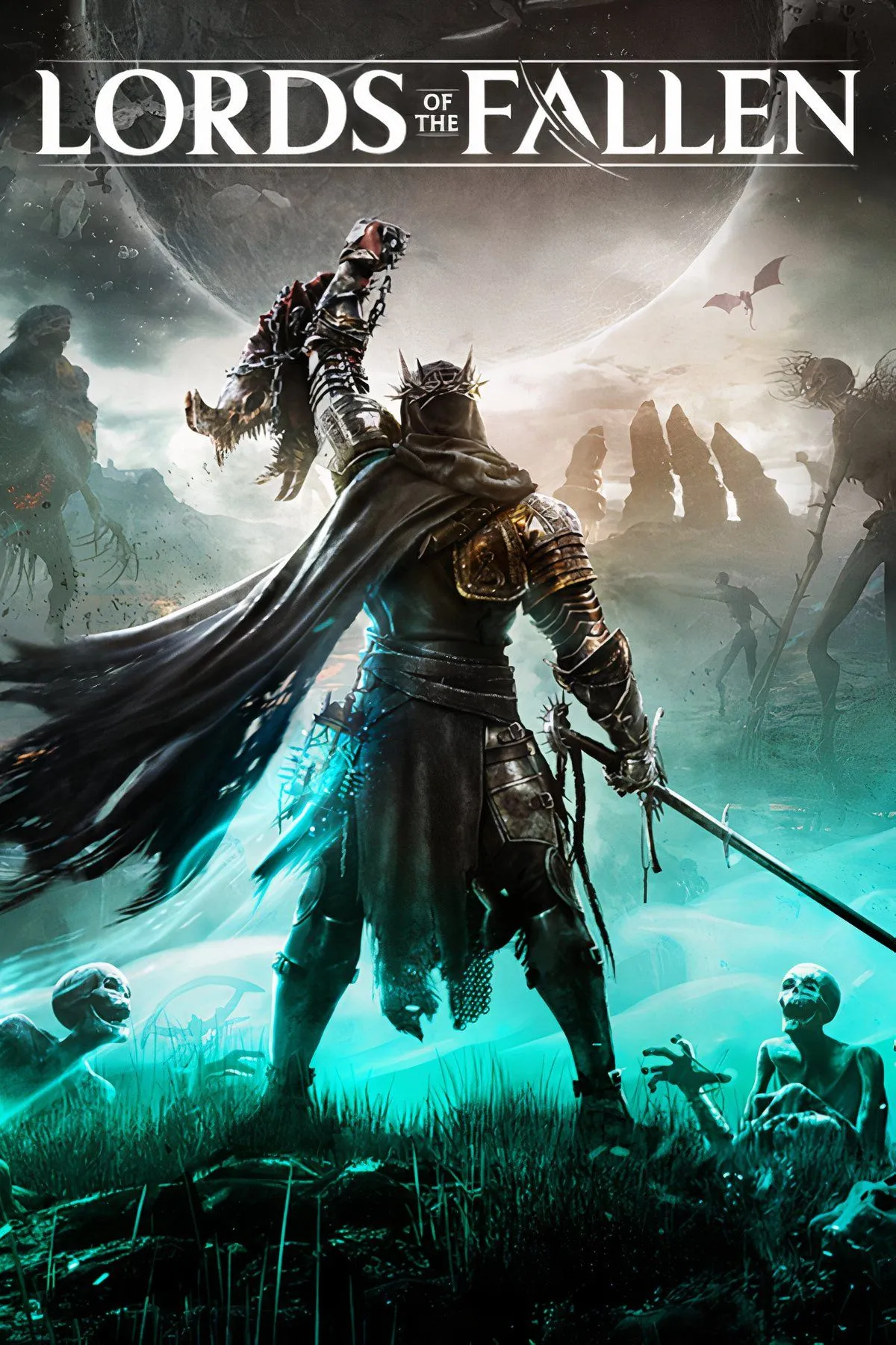 Biểu tượng Lords of the Fallen (2023) và logo CI Games sau thông báo giảm giá phiên bản kỹ thuật số.