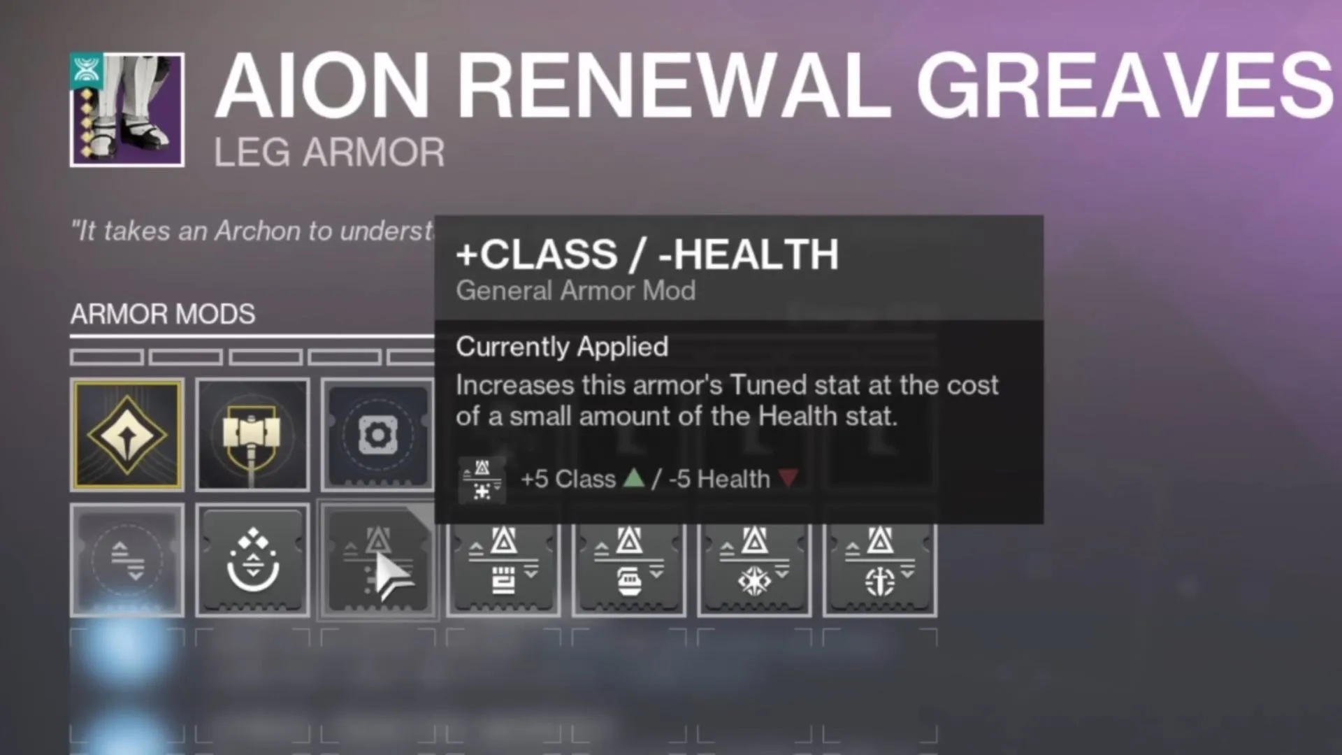 Destiny 2 T5 Armor With A Tuning Socket